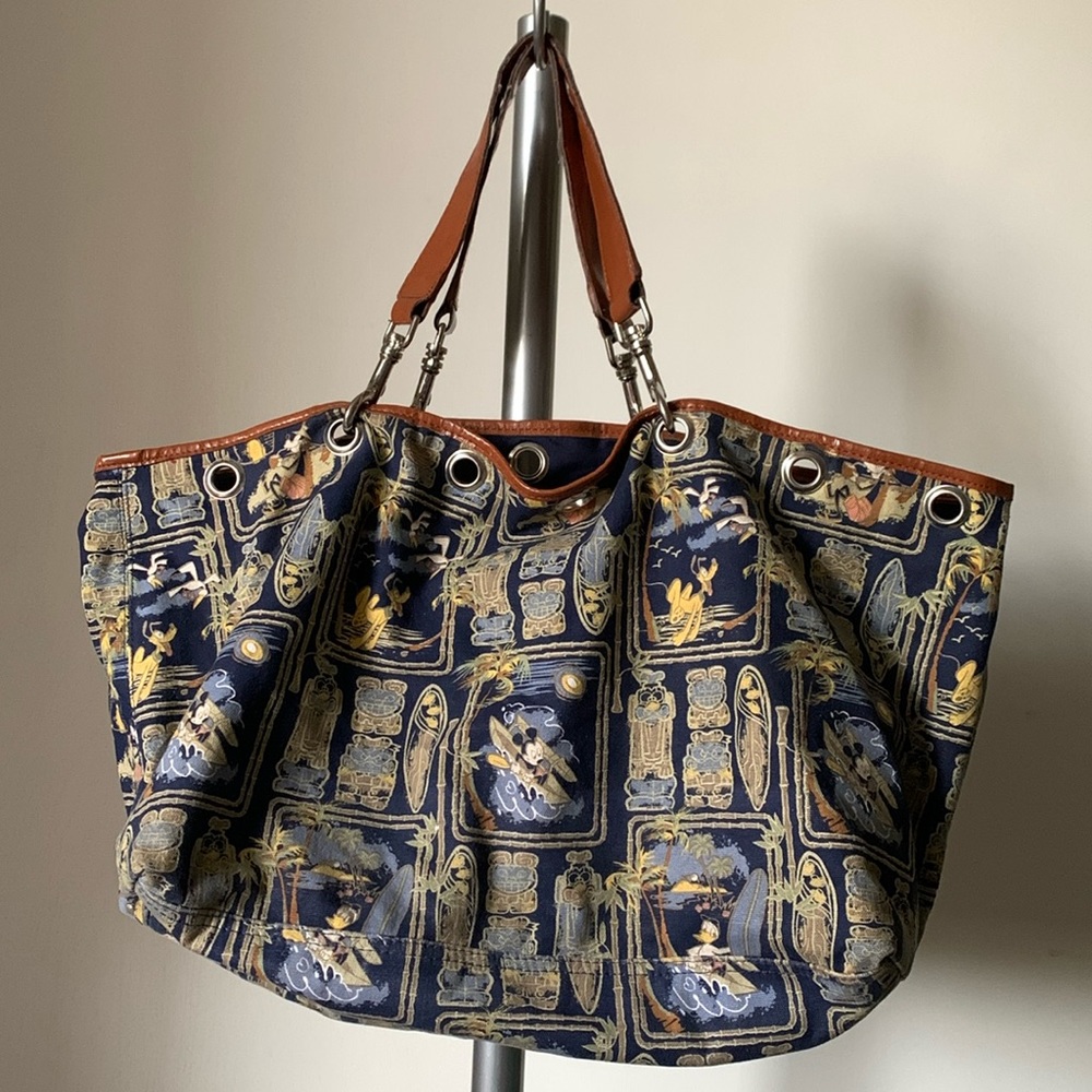Disney Mickey & Friends navy blue tote - RETIRED PRINT!